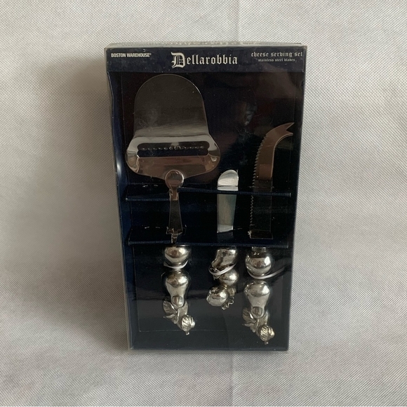 Cheese Cutters Dellarobbia Cheese Serving Set Stainless Steel Cheese Knives Set - Picture 5 of 7